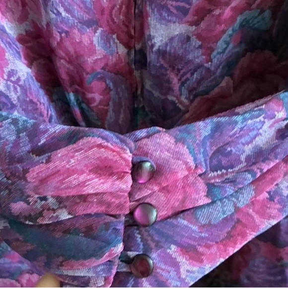 Lisa Michaels Vintage Floral Dress - Picture 3 of 8